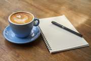 Kaffee Stift Notizbuch