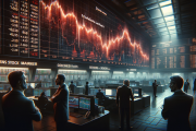 Symbolische Darstellung der Börse mit düsteren Aussichten