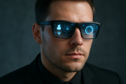 Mann mit Smart-Brille