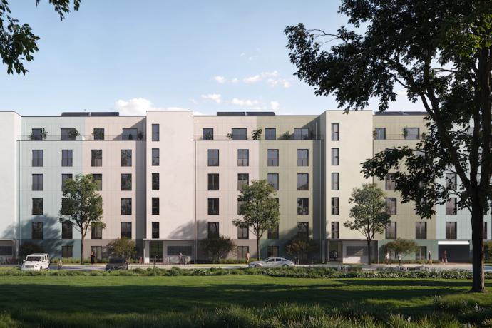 Visualisierung Neubau Schlichtallee