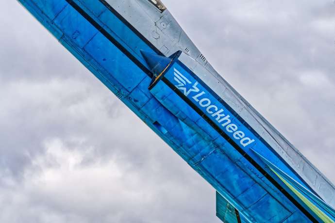 Lockheed Martin Logo auf Flugk&ouml;rper