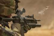 Soldat mit Gewehr