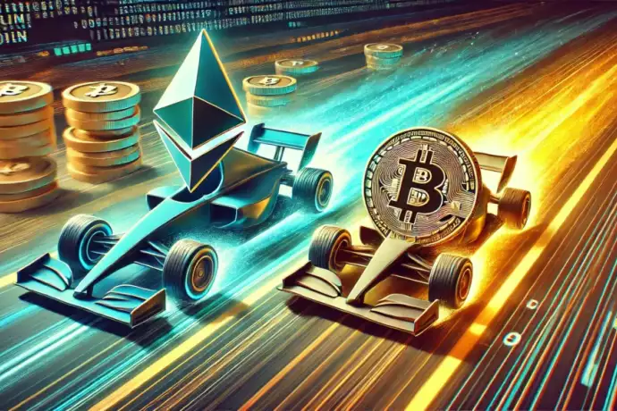 Ethereum setzt zum &Uuml;berholen an&colon; K&ouml;nnte es Bitcoin &uuml;bertreffen&quest;