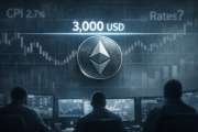 Ethereum nähert sich der Marke von 3.000 US-Dollar, Inflationsdaten geben Kryptomarkt nur kurzfristig Rückenwind