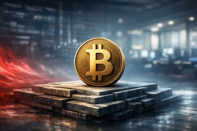 Bitcoin rutscht unter wichtige Unterst&uuml;tzungsmarken&comma; Liquidationen erfassen den Kryptomarkt