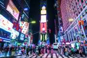 new york,usa,09-03-17: famous,Time squre  at night  with  crowds and traffic.