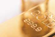 Close up of fine gold bullion