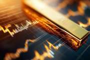 Global gold business investment market. AI generative.