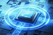 3d illustration Technology Smart motherboard chip creative map