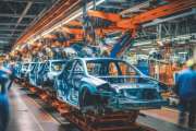 vehicles line car production illustration components industry, automation technology, efficiency quality vehicles line car production