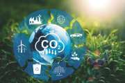 Reduce CO2 emission. Sustainable development concept. Renewable energy-based green businesses can limit climate change and global warming