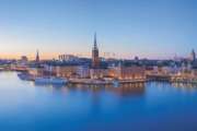 Panorama view of Stockholm skyline in Stockholm city, Sweden.