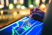 Financial consultant / Advisor analysis investment landscape asset allocation in many assets