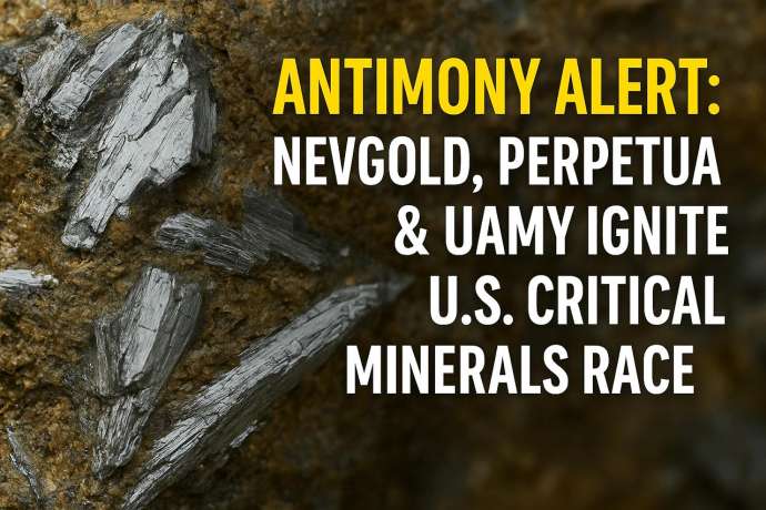 Antimon-Alarm: NevGold, Perpetua und UAMY entfesseln den US-Kampf um kritische Rohstoffe