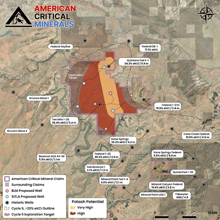 A map of minerals with a map of the american critical minerals