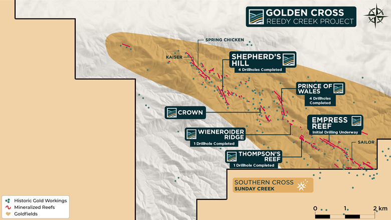 A map of the eastern shore of the golden ridge
Description automatically generated with medium confidence