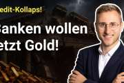 Goldpreis 10.000 USD?: Banken fliehen ins Gold: Kredit‑Ausfälle explodieren!