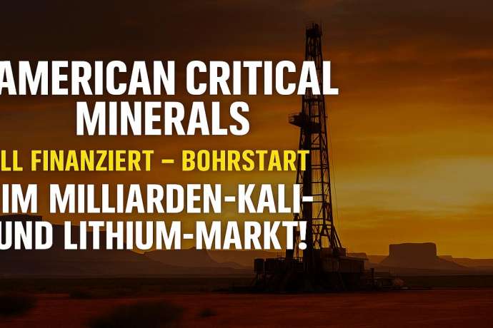 American Critical Minerals&colon; Voll finanziert &ndash; Bohrstart im Milliarden-Kali- und Lithium-Markt&excl;