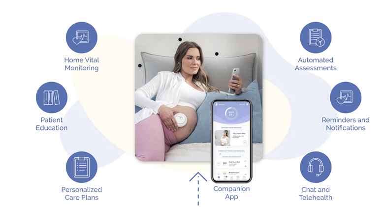 A pregnant person sitting on a couch
AI-generated content may be incorrect.