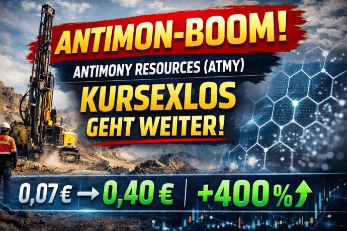 Der Antimon-Boom ist da &ndash; und Antimony Resources &lpar;ATMY&rpar; liefert die hochgradigste Entdeckung Nordamerikas