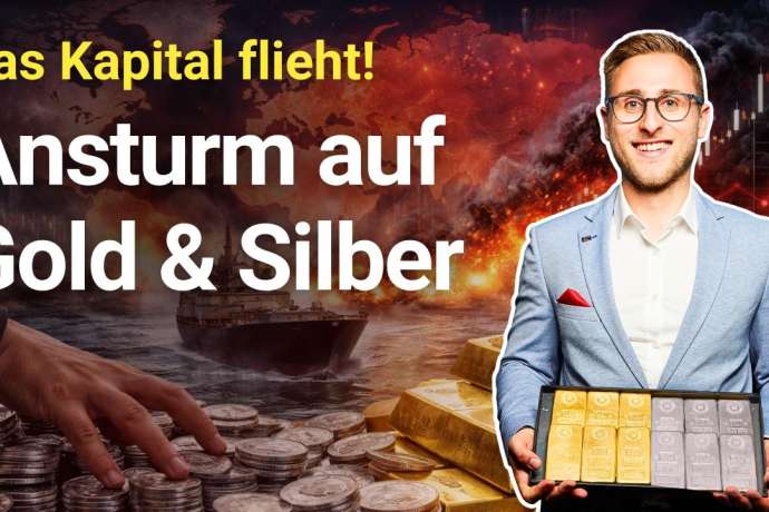 B&ouml;rsen unter Druck&excl;&colon; Kapitalflucht&colon; Hohe Nachfrage nach physischem Gold & Silber