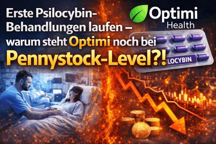 Erste Psilocybin-Behandlungen laufen &ndash; warum steht Optimi noch bei Pennystock-Level&quest;&excl;
