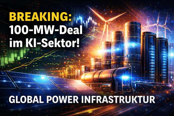 BREAKING&colon; 100-MW-Deal im KI-Sektor &ndash; Global Power macht den ersten echten Infrastruktur-Schritt