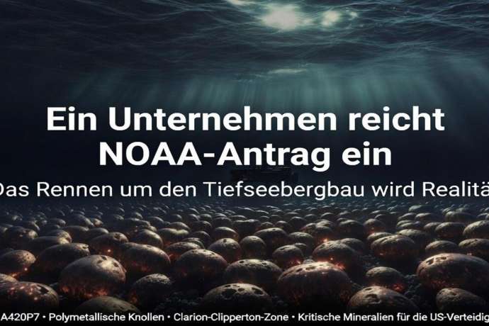 SEAS reicht NOAA-Antrag ein&colon; Das Rennen um den Tiefseebergbau wird Realit&auml;t
