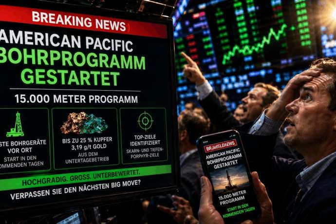 Bohrstart JETZT angelaufen&colon; American Pacific startet historisches 15&period;000-Meter-Bohrprogramm&colon; Erste Bohrger&auml;te bereits vor Ort &ndash; beginnt jetzt die Jagd auf den Tiefen-Jackpot&quest;