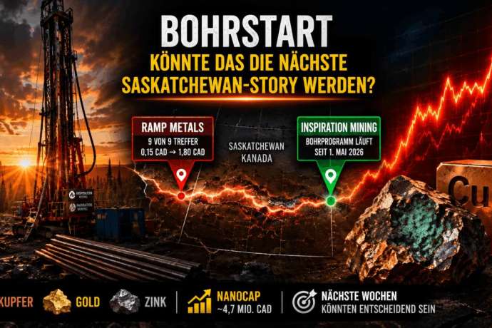 Kupfer-Junior startet Bohrung&colon; Ramp Metals stieg von 0&comma;15 auf 1&comma;80 CAD &ndash; zieht dieser Nachbar jetzt nach&quest;