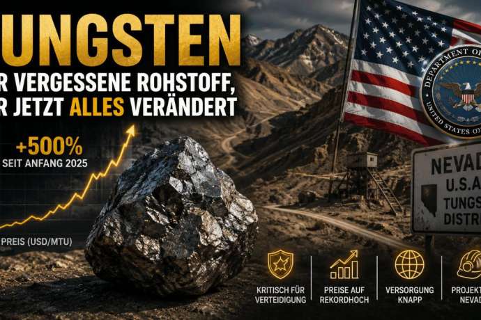 Wolfram-Hammer in Nevada &colon; &plus;900 &percnt; in 12 Monaten &ndash; Warum Washington dieses kleine Wolfram-Projekt auf dem Radar haben k&ouml;nnte