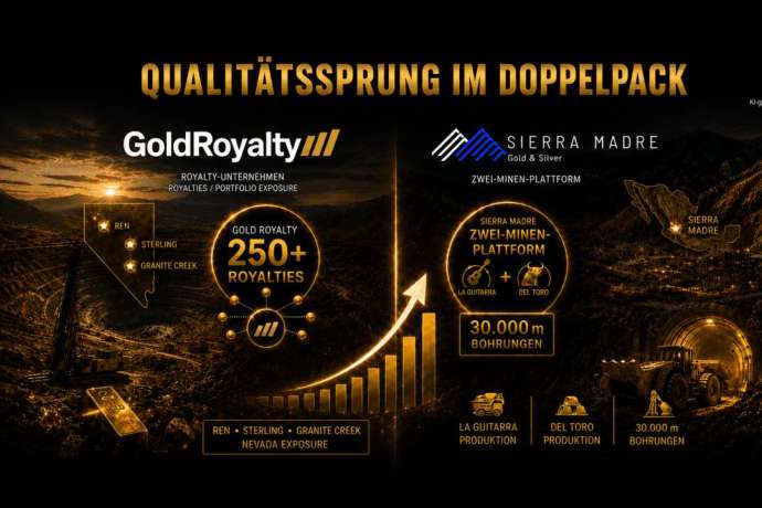 Qualitätssprung im Doppelpack: Gold Royalty kauft Nevada-Potenzial – Sierra Madre wird zur Zwei-Minen-Plattform!