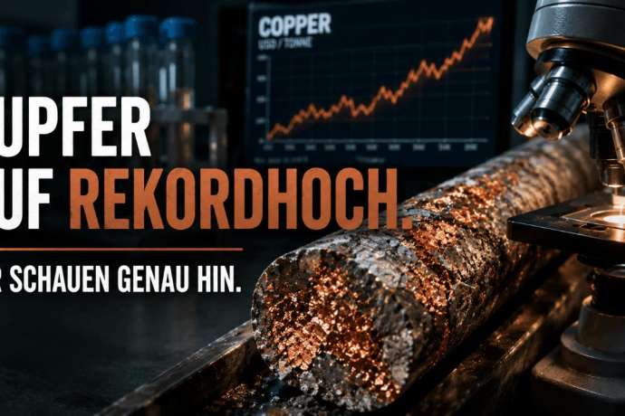 Kupfer auf Rekordhoch: Bohrkern unterm Mikroskop&hellip;