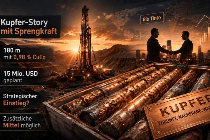 Strategische Allianz: Rio Tinto plant 15 Mio. USD-Einstieg! Kein Wunder, bei solchen Ergebnissen!
