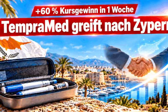 +60 % Kursgewinn in 1 Woche: TempraMed greift nach Zypern: exklusiv, mit 20 % Wachstumspflicht – und Ende Oktober läuft die Frist