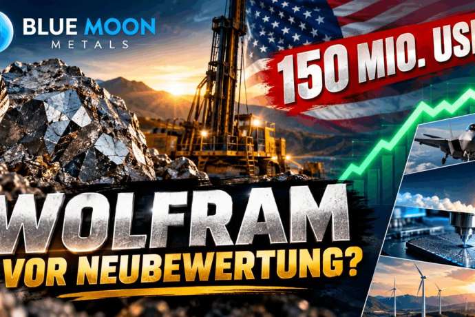 Wolfram-Story vor Zündung: Blue Moon Metals: 150 Mio. US-Dollar, Produktionsfantasie und enormes Neubewertungspotenzial