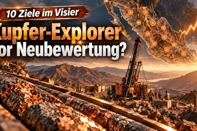 Kupfer-Geheimtipp: Spektakuläre Bohrtreffer und 10 Explorationsziele: Steht diese Kupfer-Aktie jetzt vor einer Neubewertung?