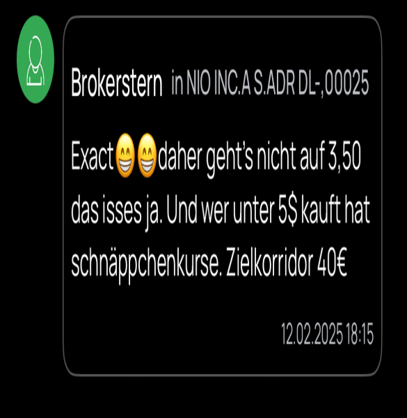 TransB NIO INC.A S.ADR DL-,00025