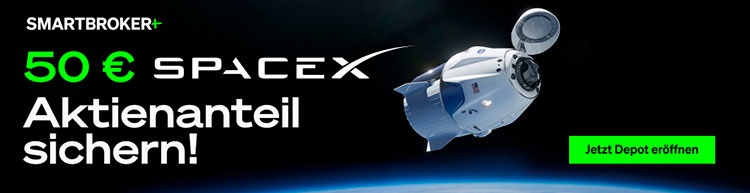 Jetzt Depot eröffnen und Anteil an SpaceX sichern!